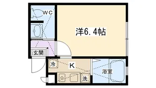 ロッシェル東淵野辺Ⅱ【107号室】の間取り