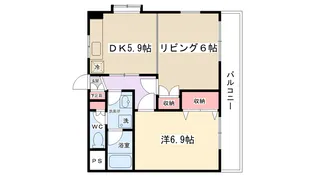 エスポワール古淵【303号室】の間取り