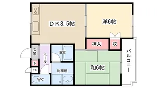 林ハイツ【205号室】の間取り