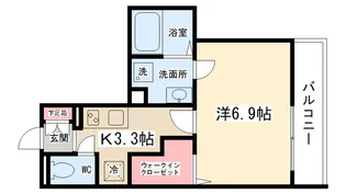 クレシェンテⅡ【101号室】の間取り