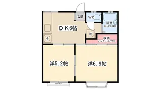 コーポひのき【202号室】の間取り