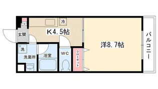 エバーグリーン【102号室】の間取り