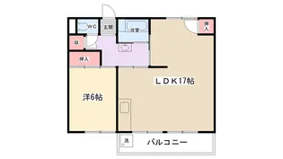 大平コーポ【135号室】の間取り