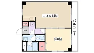 ルミエール北里【305号室】の間取り