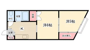 ハイムマツウラ【201号室】の間取り
