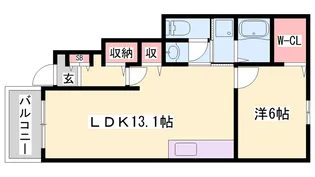 ピアチェーレⅢ【1階】の間取り