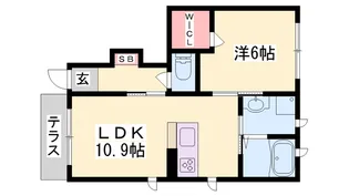 エスポワール【1階】の間取り