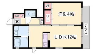 パルすずかけ【0101号室】の間取り
