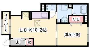ラ・グラシアⅡ【1階】の間取り