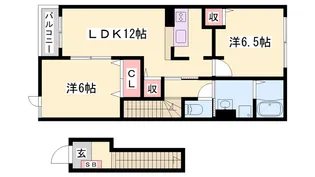 パストラルⅡ【2階】の間取り