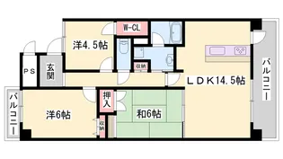 アゴラオーキッド冨永【4階】の間取り