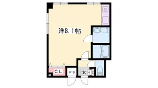 1Rの間取り画像