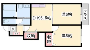 ヴィラ・ポポラーレⅡ【1階】の間取り