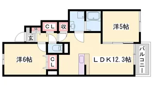プレアデスA【1階】の間取り