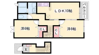 リッツハウス ヴィラ【2階】の間取り