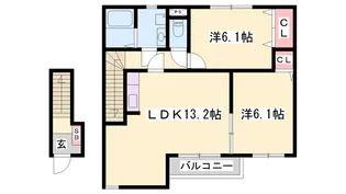 パストラル・ドミール【2階】の間取り