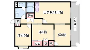 フラッツ・アイ【2階】の間取り