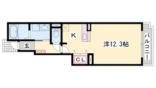 ワイズ コンブリオⅤ【102号室】の間取り