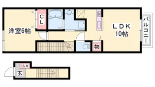 ソレアード【2階】の間取り