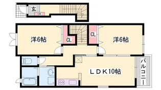 シュラインイースト【2階】の間取り