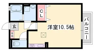 アバンセ グリーン【1階】の間取り