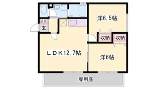 西条ビバリーヒルズⅡ【0103号室】の間取り