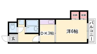 レジデンス西庄【2階】の間取り