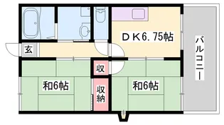 ユウハイツ【1階】の間取り