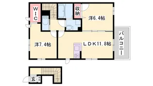 モンブラン【2階】の間取り