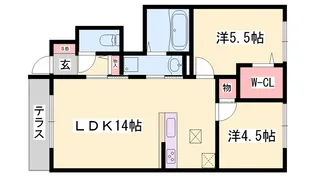 アネシス御立【1階】の間取り