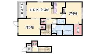 エイドⅡ【2階】の間取り