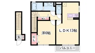 リバーサイド中野田【2階】の間取り