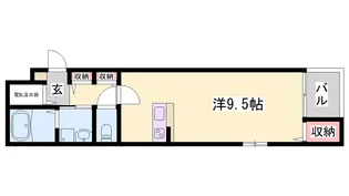 ブリーズコート城北【1階】の間取り