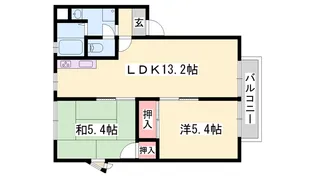 コーポ松下【2階】の間取り