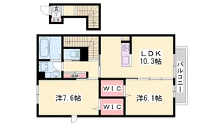 シャルムコート【203号室】の間取り