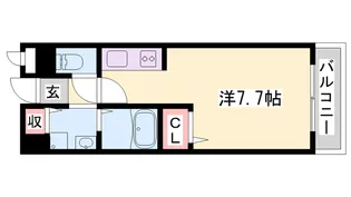 シュープリーム【2階】の間取り