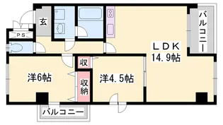 ル・マンド東延末【3階】の間取り
