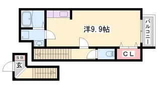 メゾン・アラモード【2階】の間取り