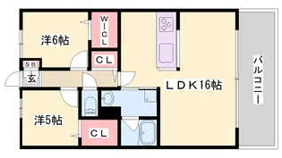 OA FLAT阿成【1階】の間取り