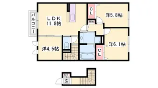 グランファミーユ【2階】の間取り