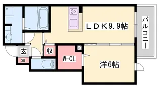リヴェール フォスター【1階】の間取り