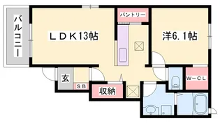 ラミヤカーサ【1階】の間取り