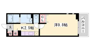 ソレイユ・北野【1階】の間取り