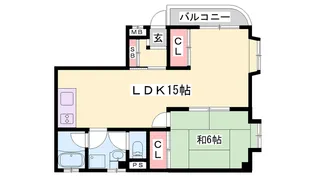 1LDKの間取り画像