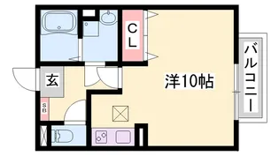 セジュールAMIKAⅡ【2階】の間取り