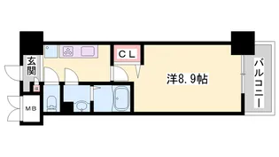 MISTRAL姫路駅前Ⅴ 忍町【4階】の間取り