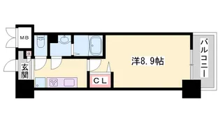 MISTRAL姫路駅前Ⅴ忍町【7階】の間取り