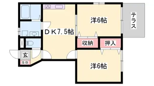 こーぽ久遠Ⅱ【1階】の間取り