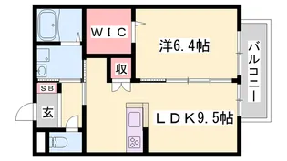 ラポール浜の宮【2階】の間取り