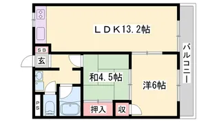 グランドールF【1階】の間取り